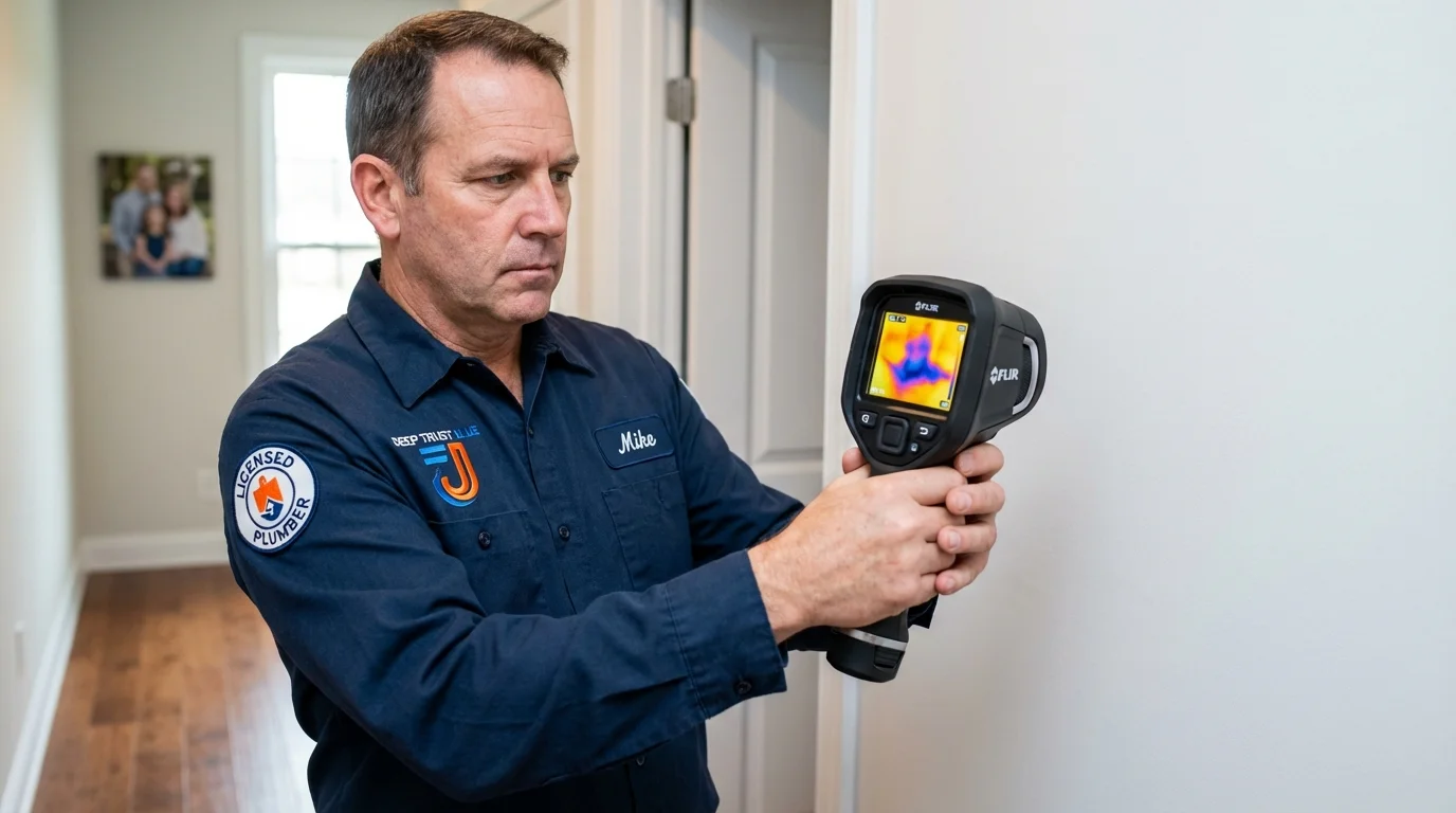 Thermal imaging leak detection by Johns Plumbing LLC in Syosset